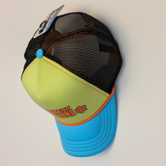 NWT SWAG Mystery Machine Scooby-Doo Trucker Hat Adjustable Blue and Green - Picture 2 of 9